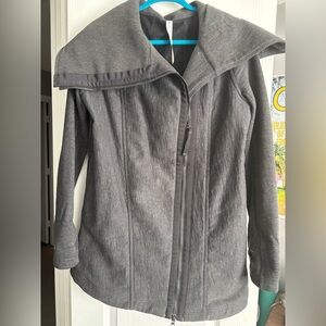 Lululemon Gray Asymmetrical Zip Jacket